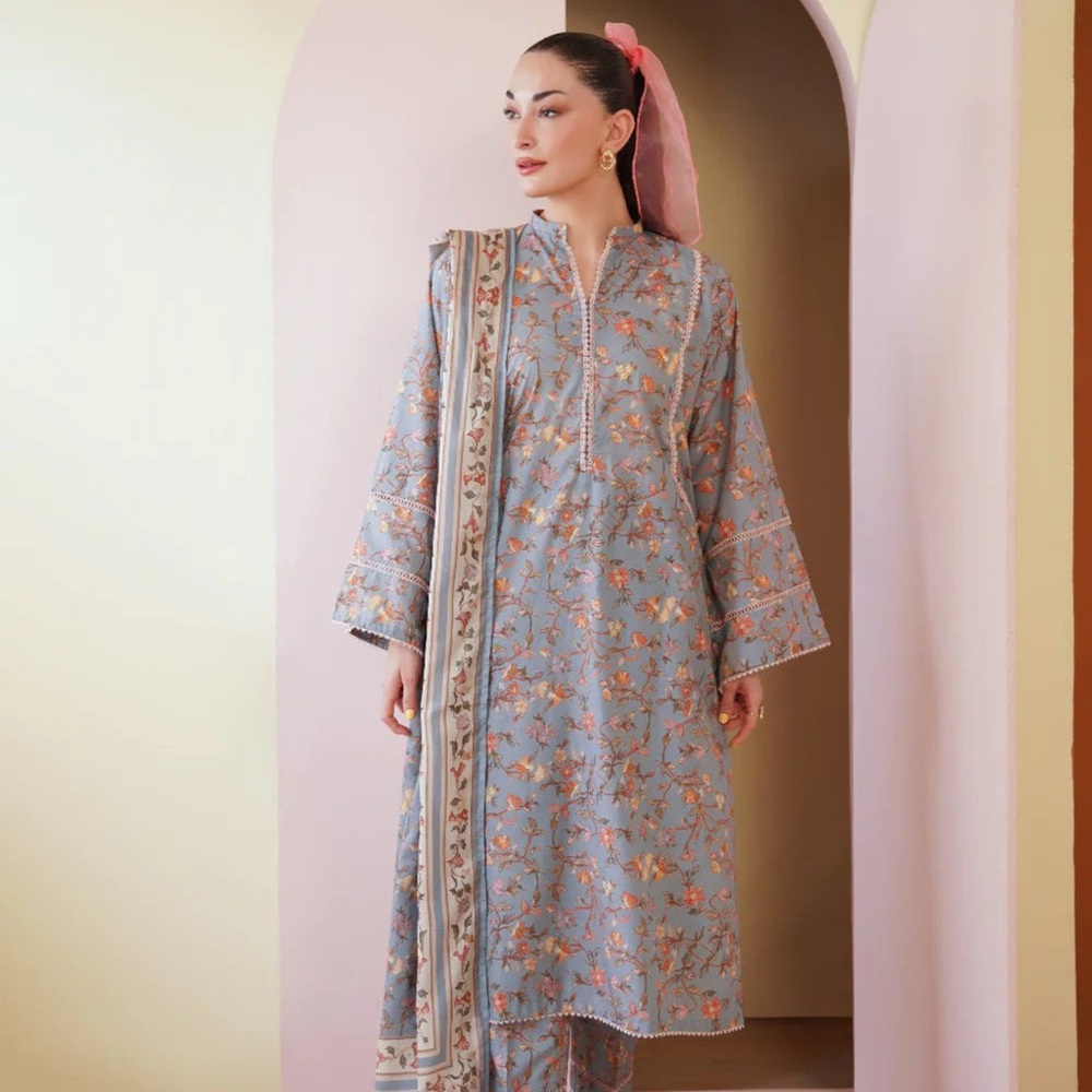 Agha Noor Dress Cotton Three Pieces Pakistani Indian Bangladeshi